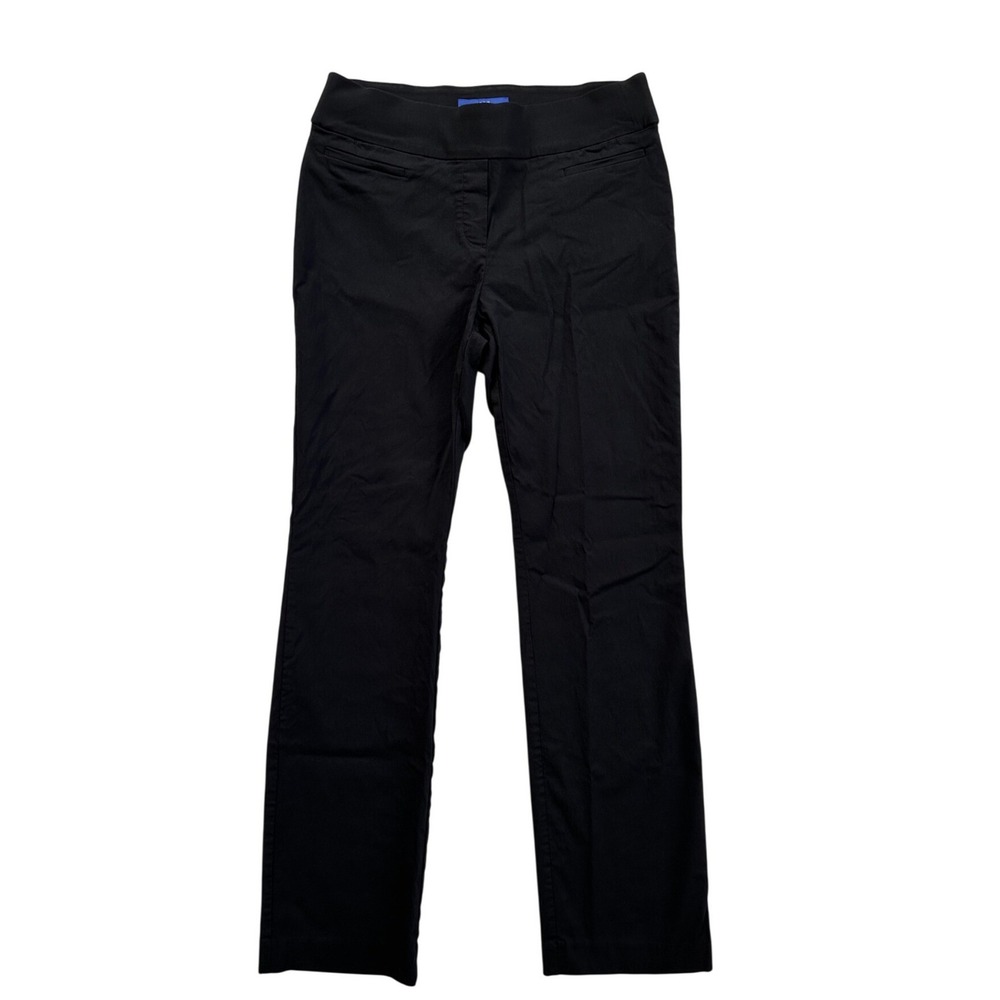 Apt. 9 Brynn Dress Pants Women 12 Black Excellent Pull On Stretch Workwear
